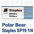 Polar Bear SP19 1/4 스테이플러 심