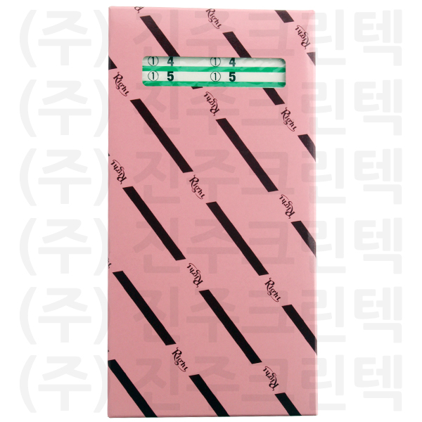 패션택/녹색두줄 - 흰색