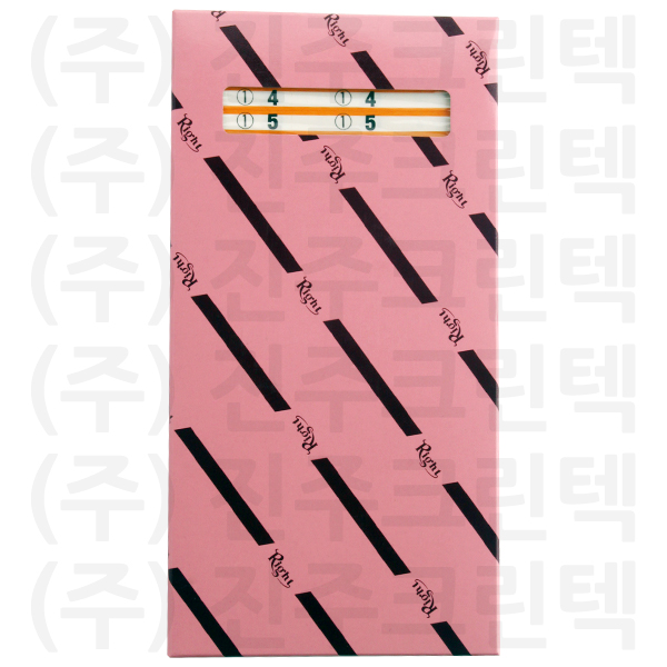 패션택/주황두줄 - 흰색