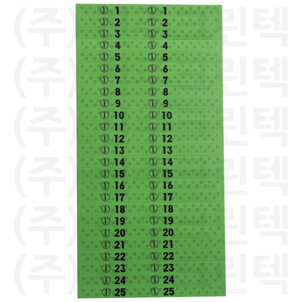 무늬택/물방울 - 녹색
