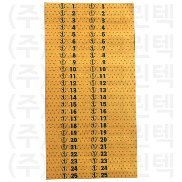 무늬택/물방울 - 주황